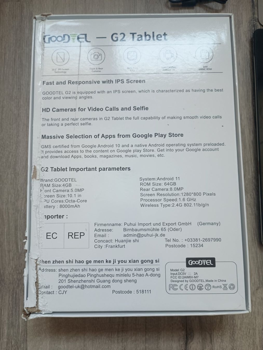 Tablet PC: Goodtel G2 10" Android Tablet – Komplettes Set – Gebraucht aus Bioggio von natan81 1