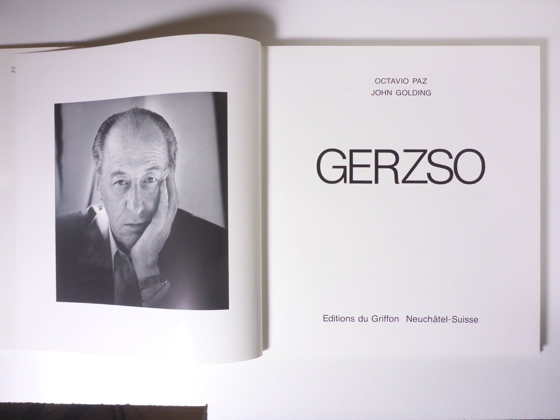 Libri: Gerzso. Octavio Paz, John Golding. – Usato da Erschwil venduto da taglang 1