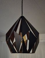 Design hanging metal lamp (black and copper inside)