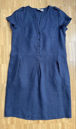 Leinen Kleid Dunkelblau von Heine