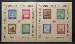 Oldenburg Block Mi-Nr.l B - ll B Postfrisch Selten