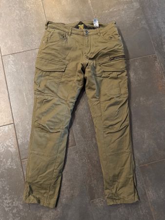 John Doe Stroker Motorradhose 33/32 olivgrün