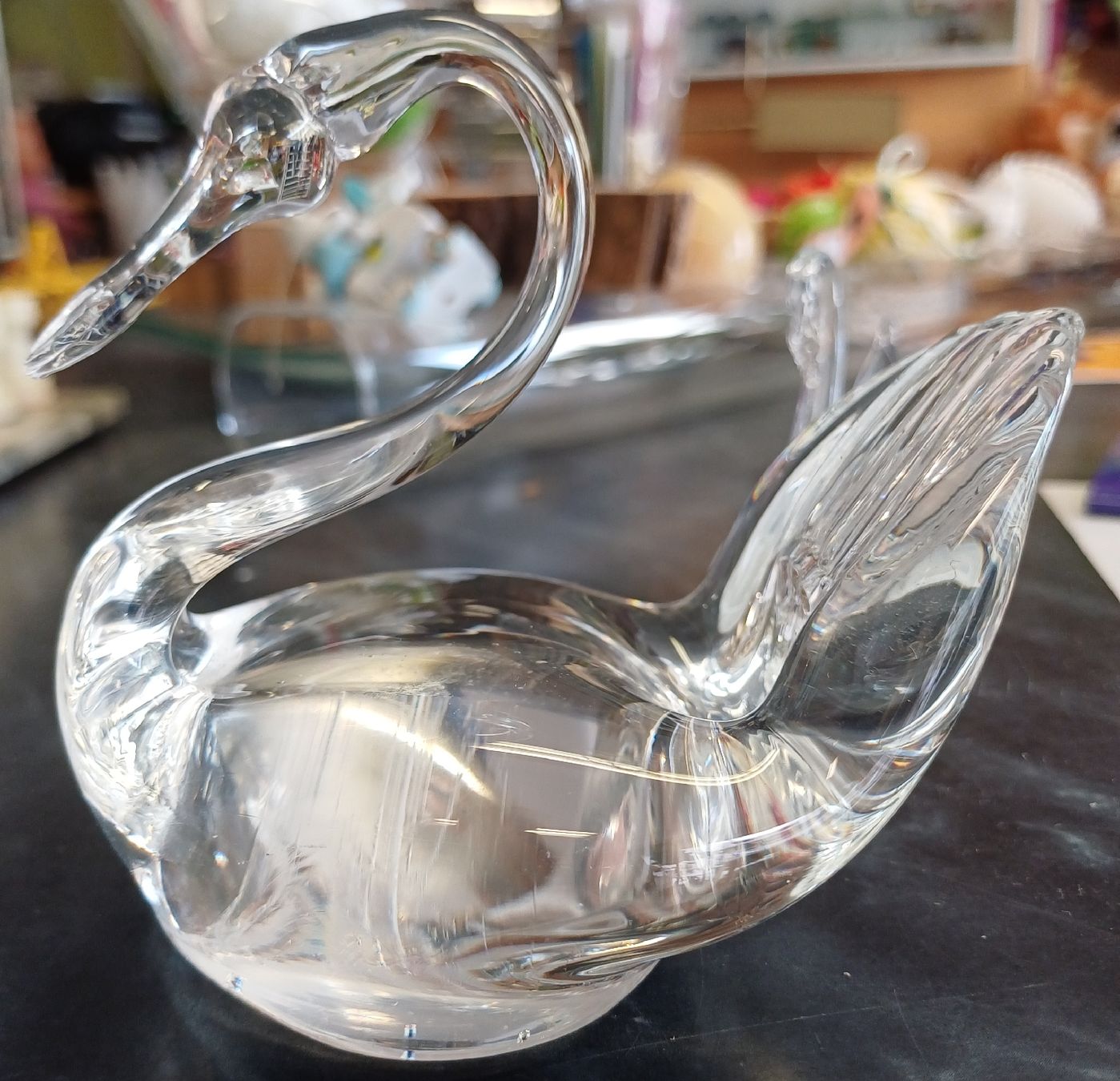 Statuette: Schwan aus Glas – Usato da Merenschwand venduto da Brockinell 3
