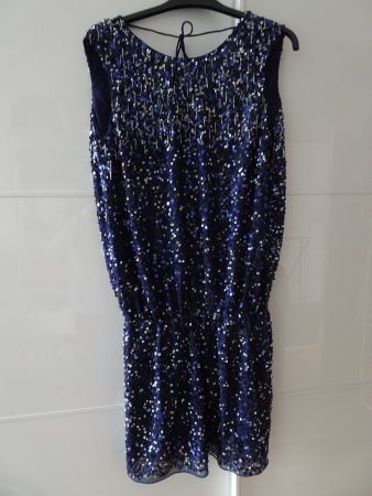 Party-Kleid, Mini, Pailletten, ärmellos (Mango Suit) Gr L