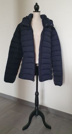 Winterjacke Daunenjacke Napapijri mit Kapuze, blau / Gr. L