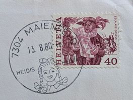 Werbestempel 13.8.80 (Maienfeld) auf Beleg