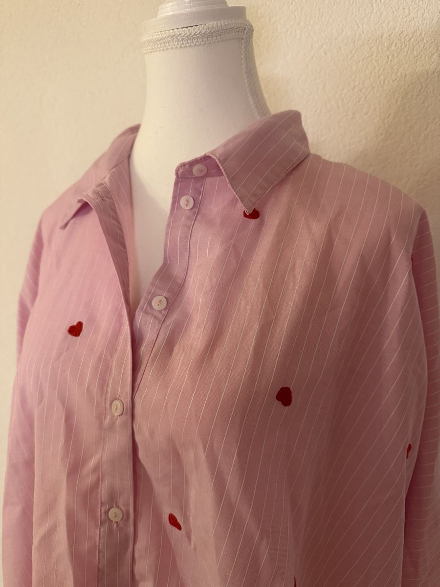 Camicette: Rosa Bluse mit Herzchen – Grösse L  – Nuovo (secondo la descrizione) da Effretikon venduto da MaisonNade 1