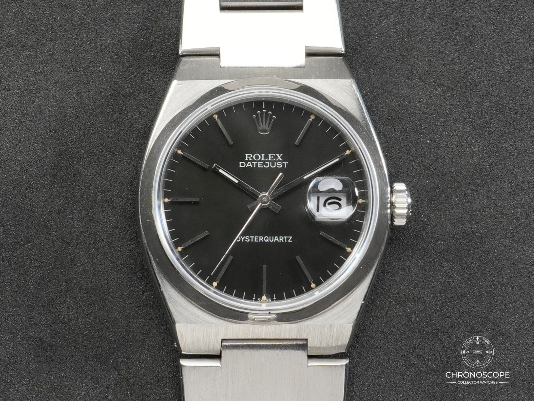 Rolex Montres: Rolex Oysterquartz Reference 17000,  mint black dial – D'occasion à Luzern par ChronoScope6004