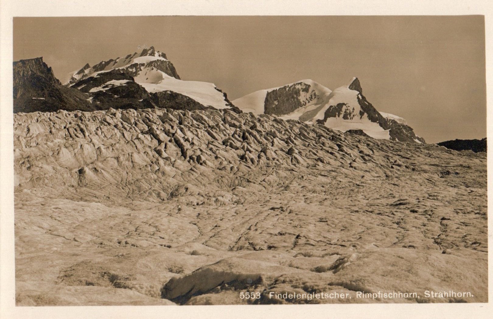 Ansichtskarten: Findelengletscher,Rimpfischorn,Strahlhorn – Neu (gemäss Beschreibung) aus Melano von pisonsdro