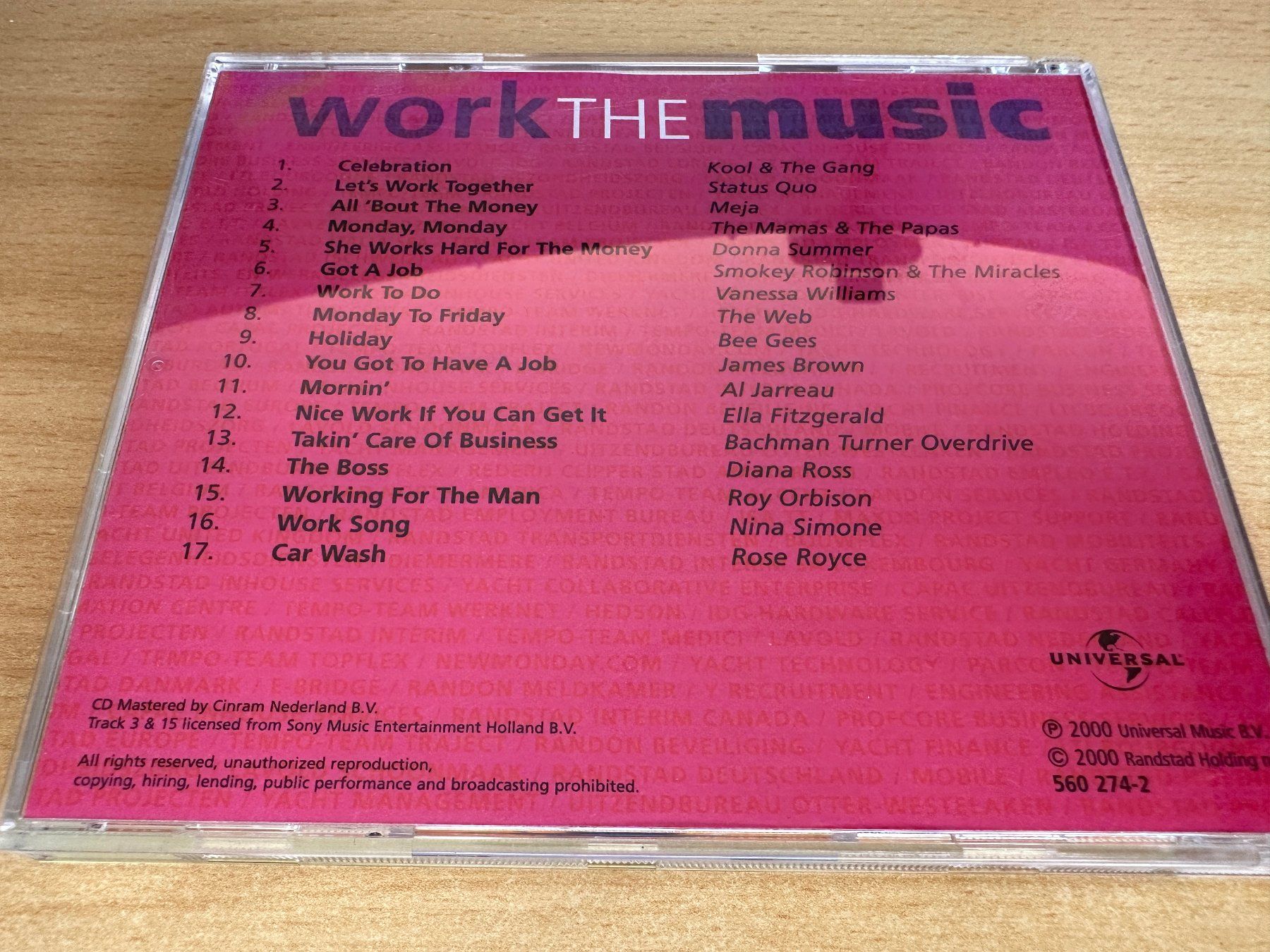 CD: Various – Work The Music – Usato da Rikon im Tösstal venduto da Alpenmutz 1