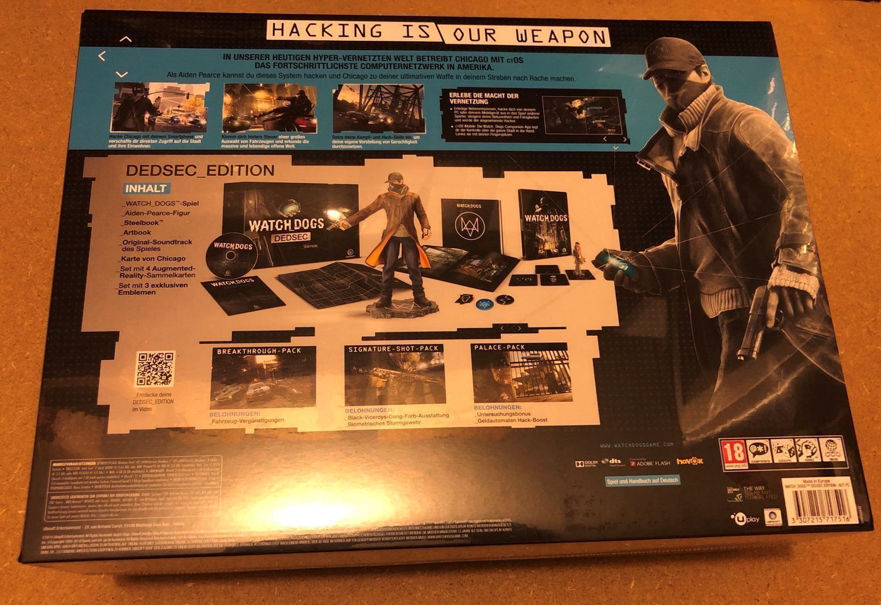 Giochi: Watchdogs Dedsec CE PC – Nuovo (secondo la descrizione) da Kestenholz venduto da Dickies09 1