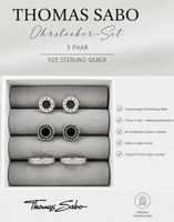 Thomas Sabo Ohrstecker – 3er-Set aus 925 Sterling Silber