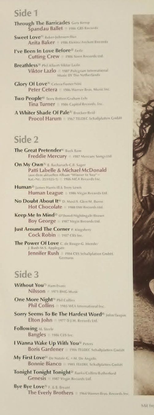 Dischi in vinile: Kuschelrock - various / 3 x disques vinyles 1987 – Usato da Le Locle venduto da PereiraHugo 2