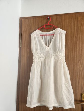 Robe d'été légère Maje France T.M dentelle florale écru 