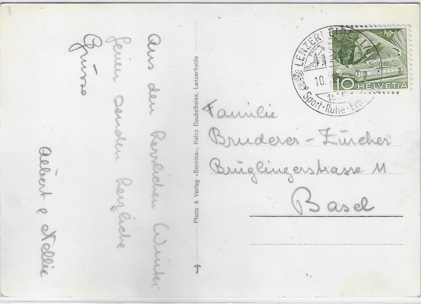 Cartes postales: Lenzerheide - Winter-Wald – D'occasion à Ettingen par Kartenplanet 1