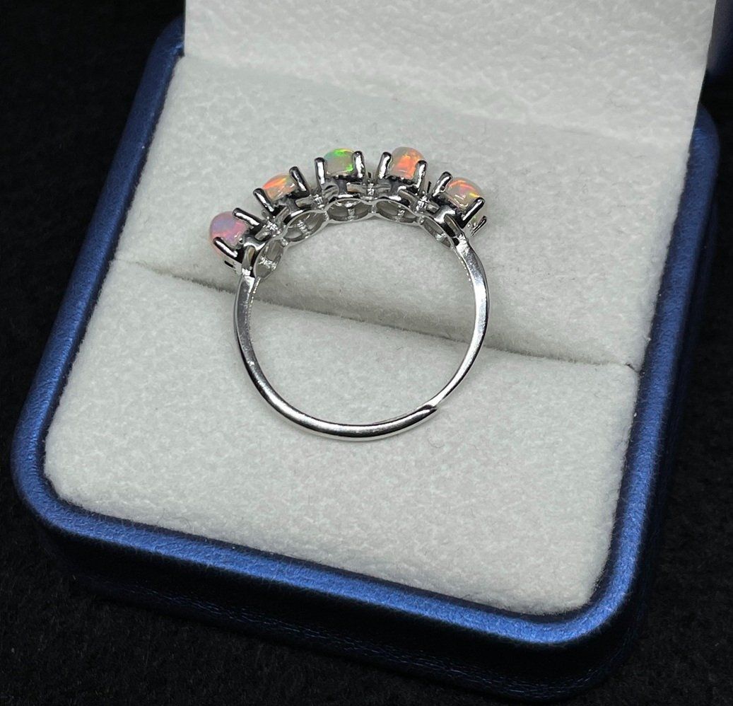Anelli: Australischer Opal Ring, Silber Gr. 59, verstellbar – Nuovo (secondo la descrizione) da Thun venduto da Creative-Art-Tess 3