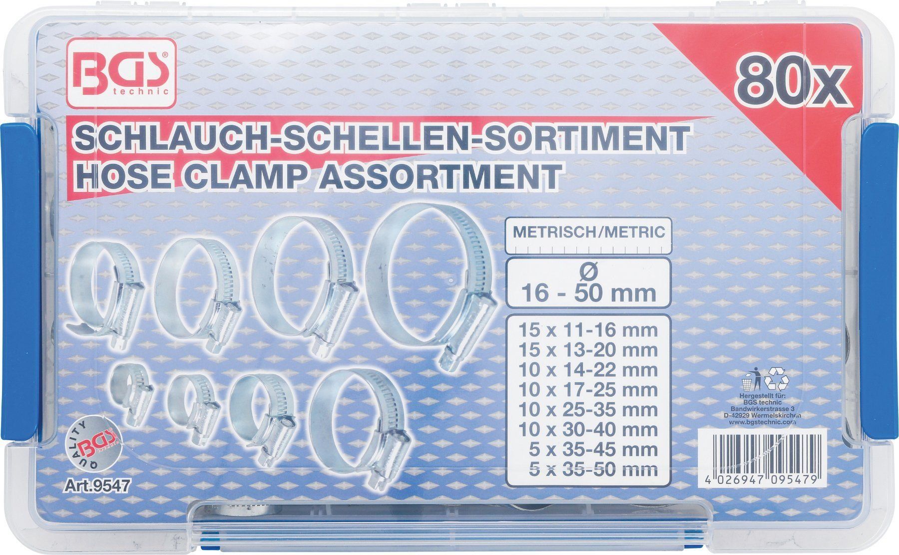 Tous les outils: Schlauch-Schellen Sortiment, 80-tlg. – Neuf avec emballage d'origine à Dietikon par KFZ-Spezialwerkzeuge 1