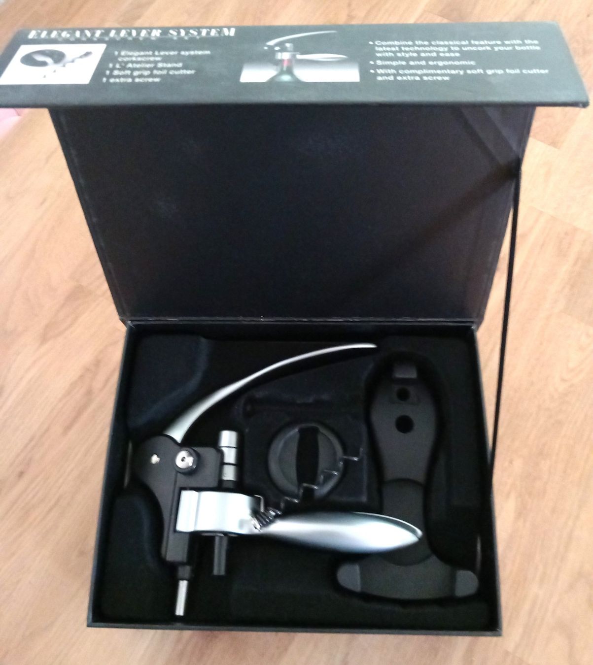 Tire-bouchons & Bouchons: Korkenzieher mit Halterung Elegant Lever System CorkscrewSet – Neuf avec emballage d'origine à Thörigen par Beni511 2