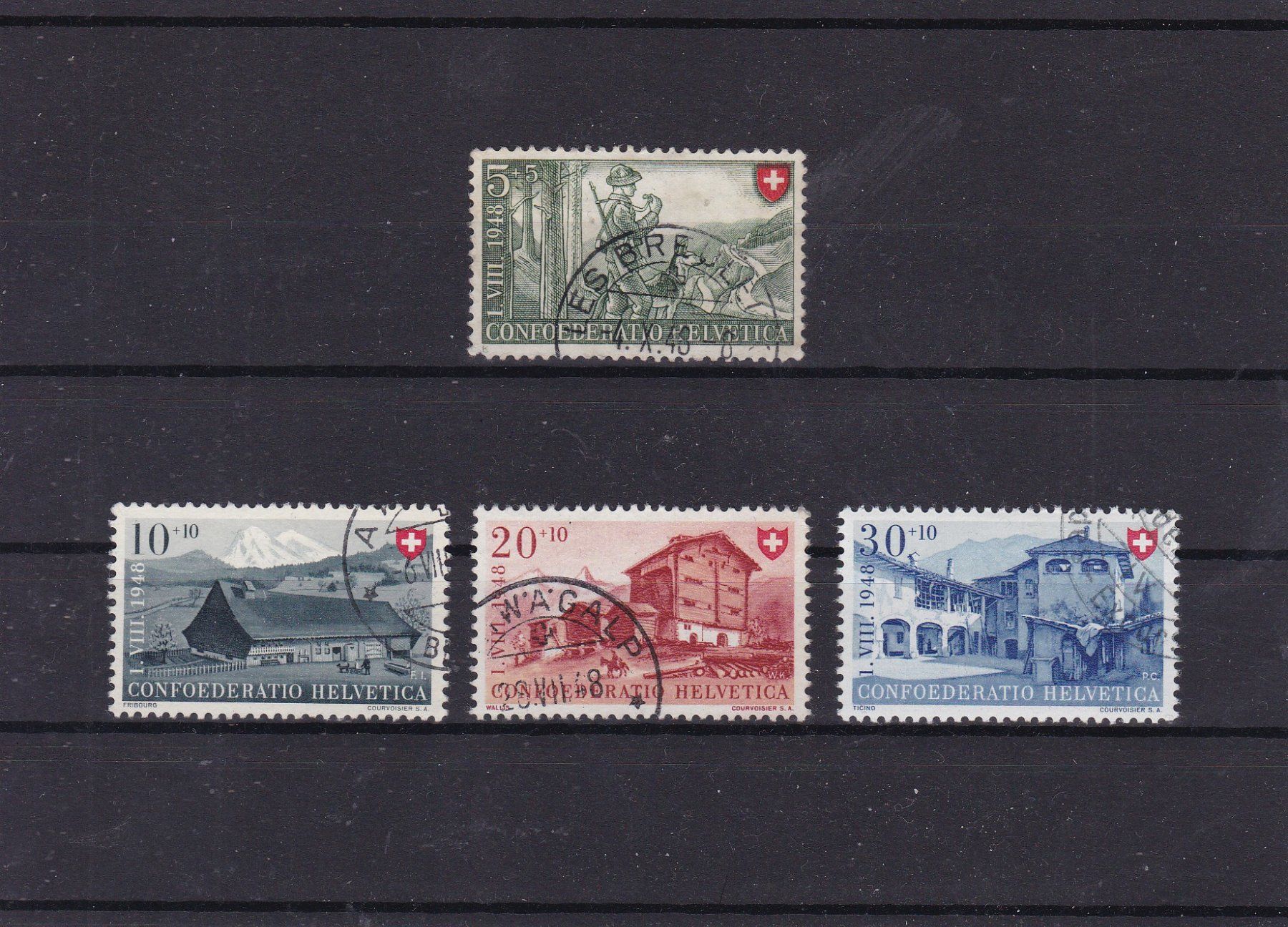 Tous les timbres: Bundesfeiermarken 1948 – D'occasion à Gretzenbach par Sikim