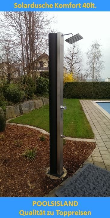 Docce: Solardusche Solarbrause Komfort 40lt. GARTENDUSCHE – Nuovo e nell'imballaggio originale da Kriens venduto da PoolsIsland