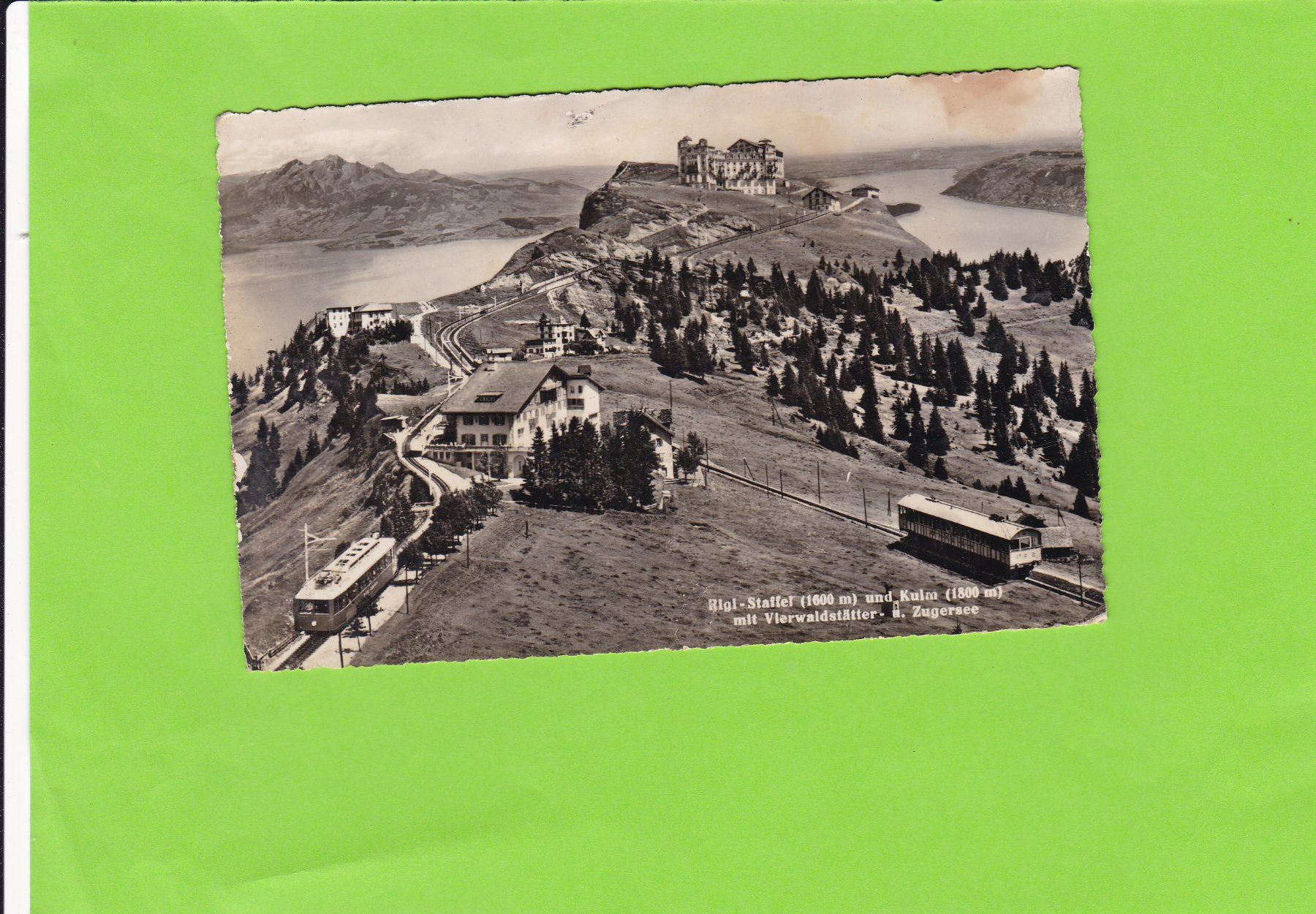 Ansichtskarten: Rigi-Staffel-Kulm-Bergbahnen – Gebraucht aus St. Peterzell von neckertal