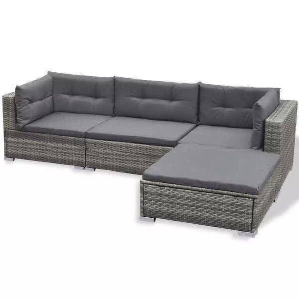 Divani: Garten Lounge Sofa Poly Rattan Liege NEW – Nuovo e nell'imballaggio originale da Viersen venduto da fan-shopmg 2