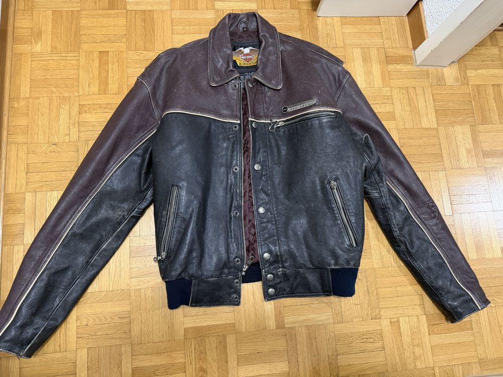 Wunderschone Herren Vintage Lederjacke Ebenbild