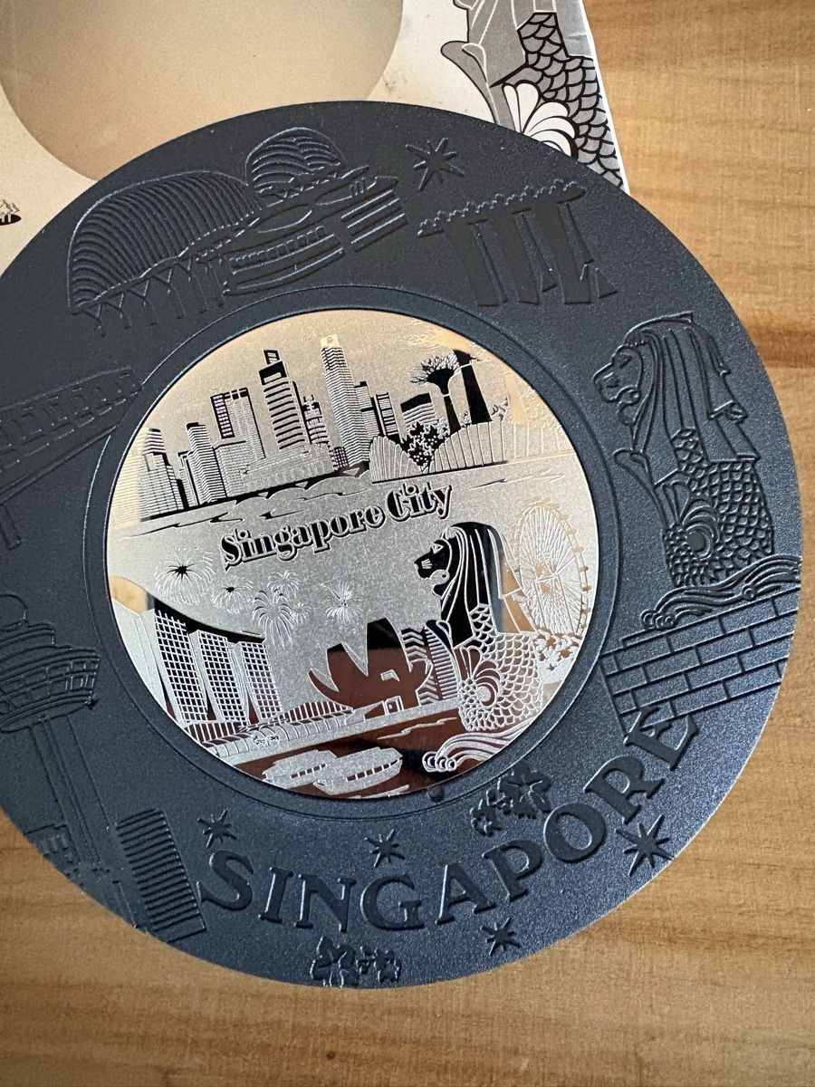 Sottobicchieri: 4 Glas Untersetzer von Singapore – Nuovo (secondo la descrizione) da Rümlang venduto da euqinom16 3