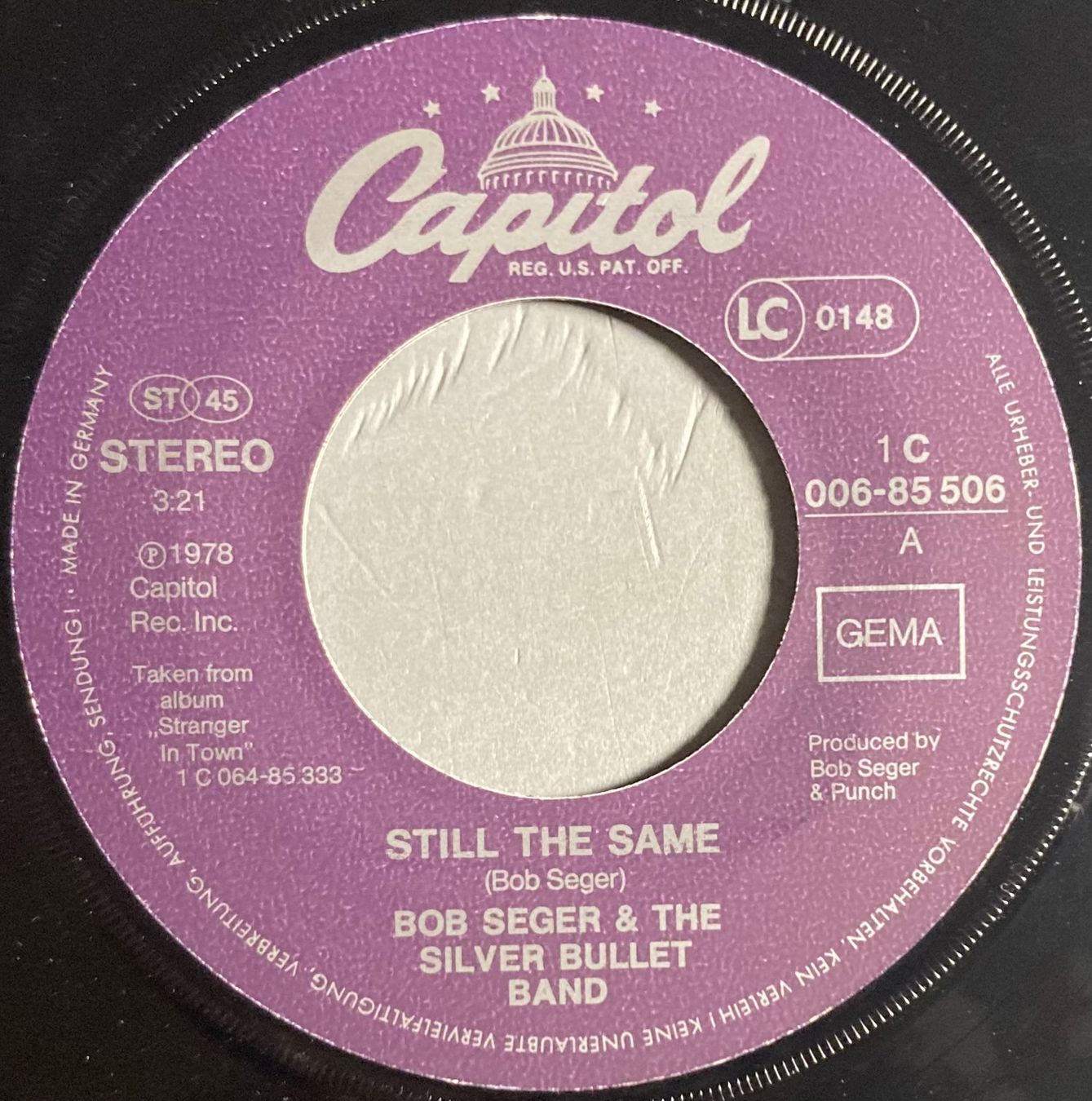 Vinyles: BOB SEGER & THE SILVER BULLET BAND - STILL THE SAME – D'occasion à Poliez-Pittet par Newtown-Records 2