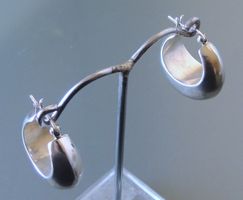 Silber 925 Creolen 24 mm / 11 mm