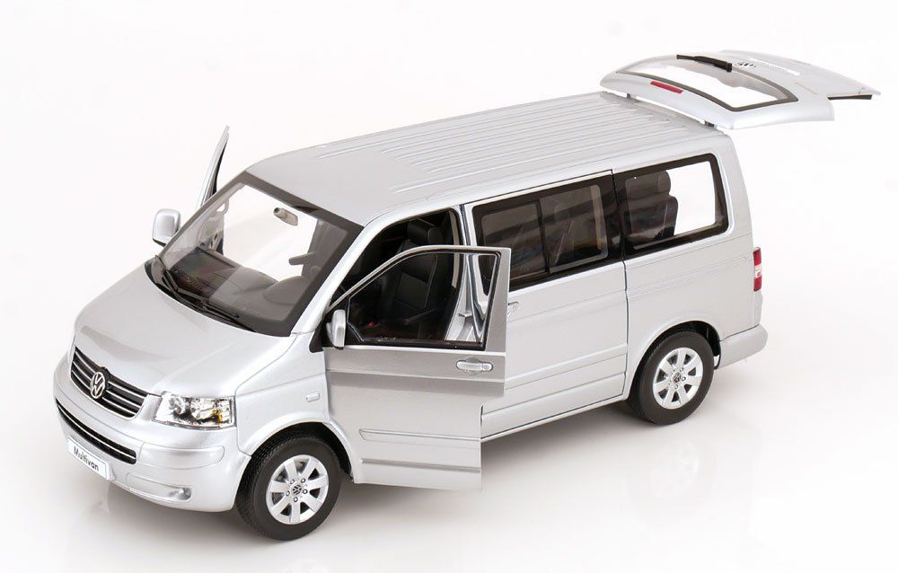 Volkswagen Modellini d'auto: VW T5 Multivan Bus Phase I 2003-2009 silber met.     1:18 – Nuovo e nell'imballaggio originale da Gerlafingen venduto da espero88 5