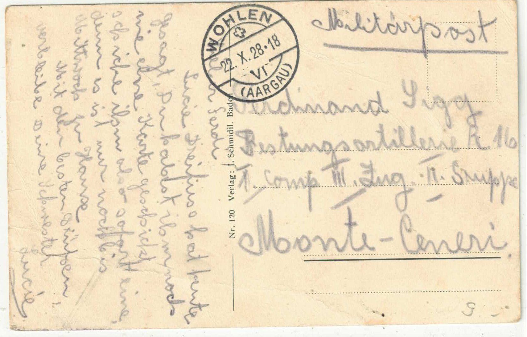 Cartoline postali: Wohlen AG - Reform. Kirche – Usato da Ettingen venduto da Kartenplanet 1