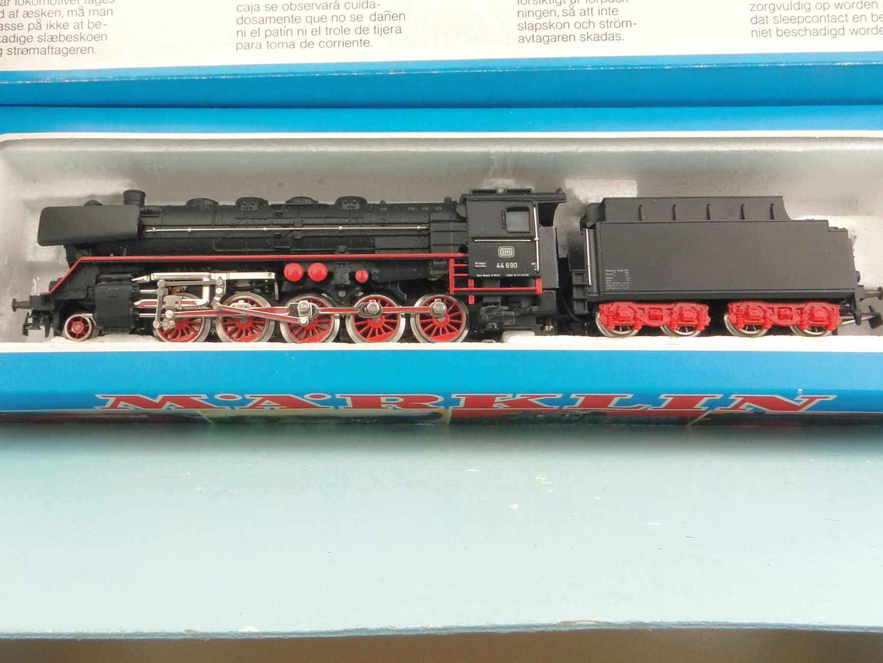 Märklin Modellini di ferrovie: Märklin 3047 Dampflok BR 44 – Usato da Bülach venduto da cann11 8