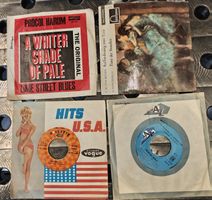 4 Single Schallplatten Konvolut verschiedene Interpreten
