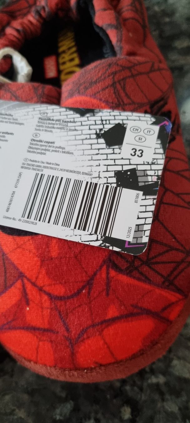 Schuhe für Jungen: Spiderman Hausschuhe, Gr. 33, Rot, neu! – Neu (gemäss Beschreibung) aus egliswil von Maggy6 1