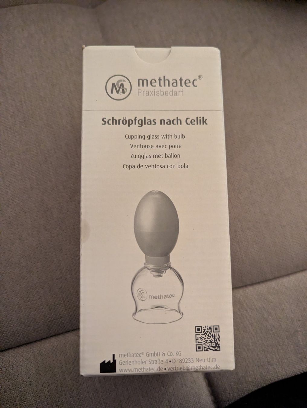 Dispositivi per massaggi: Schröpfglas Methatec nach Celik – Nuovo e nell'imballaggio originale da Galgenen venduto da sel_8cr8