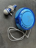 Lenco CD-Player mit Mikrofon blau guter Zustand