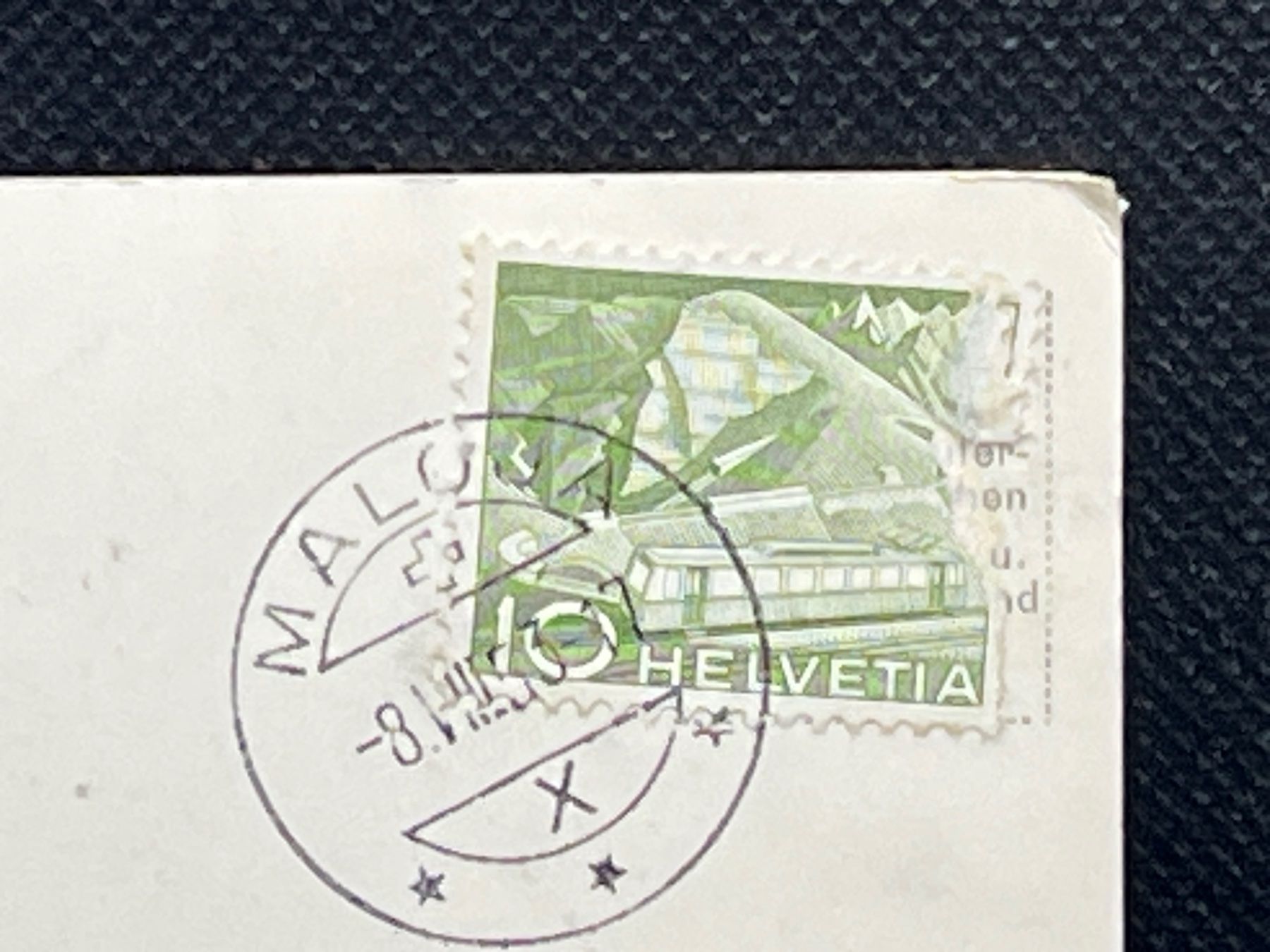 Cartoline postali: Maloja, mit Silsersee und Piz Duan – Usato da Widnau venduto da Brusi9 1