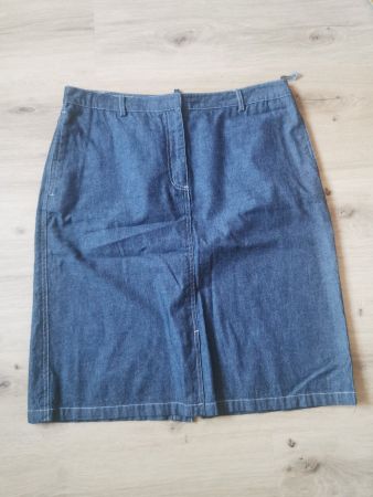 Damen Jeansrock Knielang