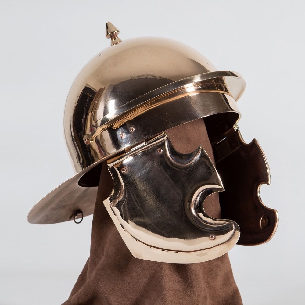 Abbigliamento & accessori d'epoca: Römischer Legionärshelm aus massiver Bronze – Nuovo (secondo la descrizione) da Männedorf venduto da Haegar68 1