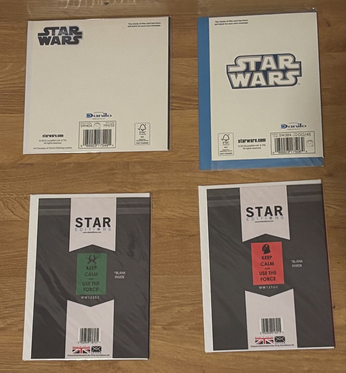 Cartoline: Star Wars Grusskarten Set, 4 Stk. – Nuovo e nell'imballaggio originale da Basel venduto da NellyBotti 1