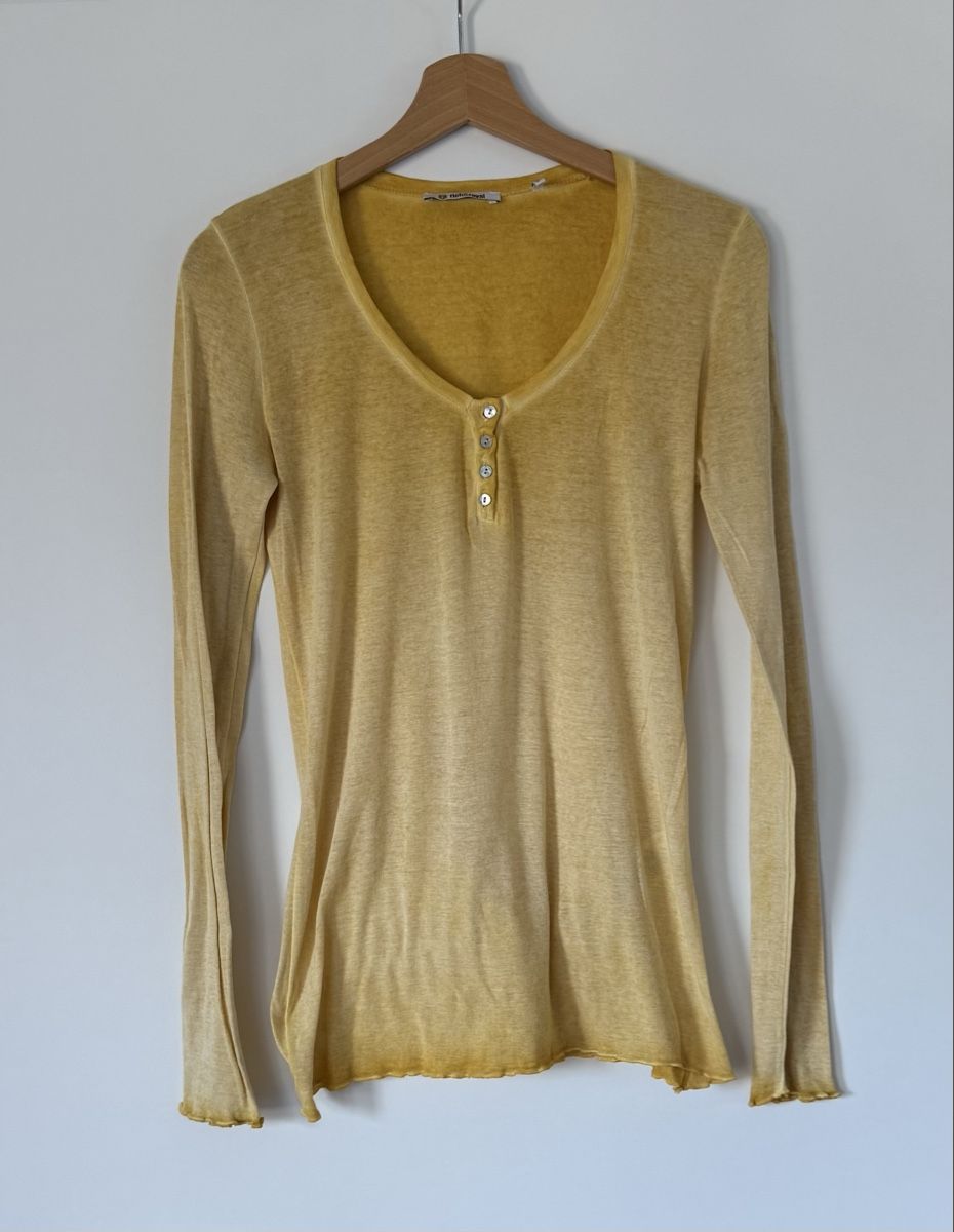 Rich & Royal T-shirt: RICH & ROYAL Longsleeve Damen Gr. L Senfgelb – Nuovo (secondo la descrizione) da Flumenthal venduto da SecondLove_CH