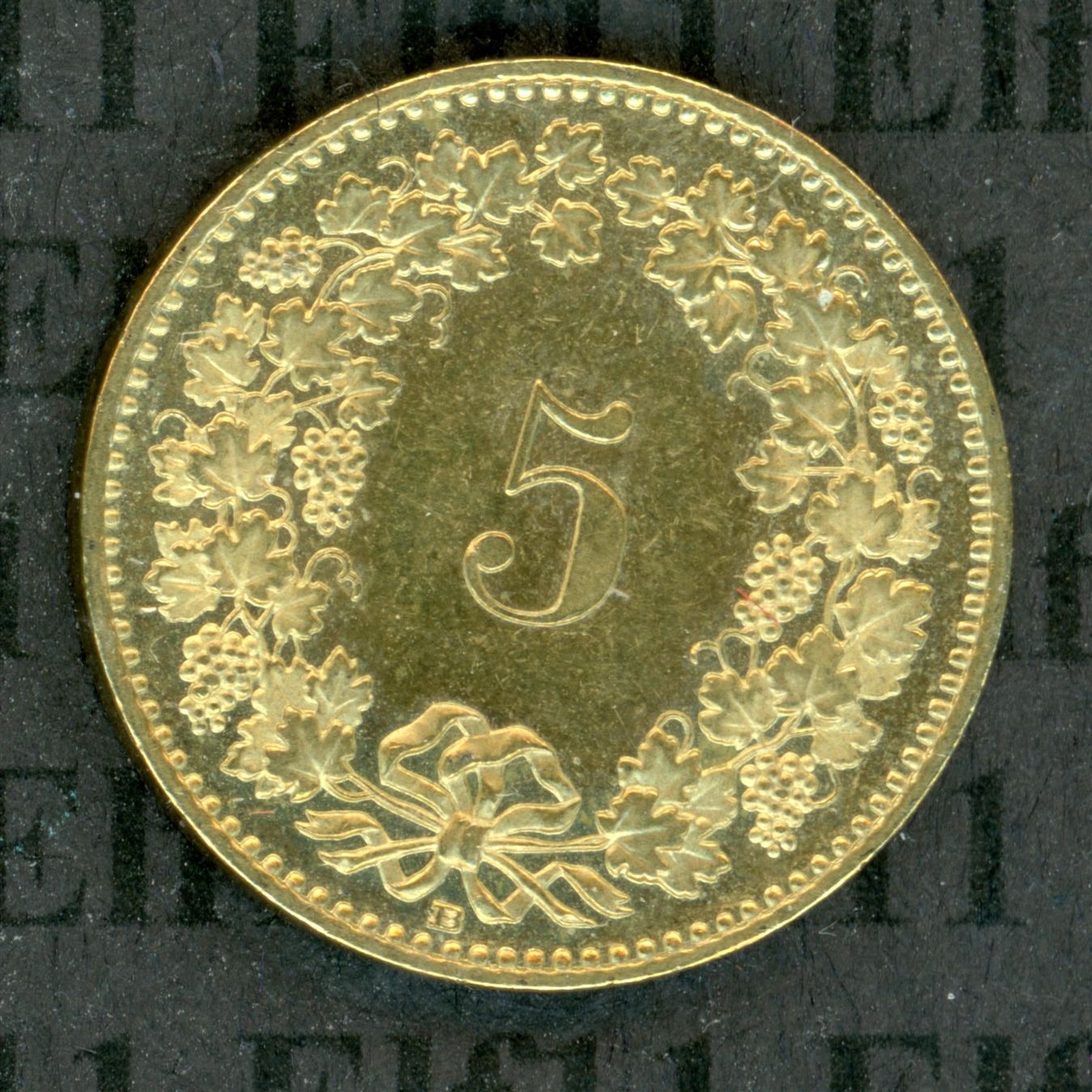 Tutti le monete: CHF___0.05 2005 -unz 5 Rappen – Usato da Widnau venduto da Elf11 1