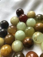 47 Stk. schöne, grosse Achat Kugeln D 2cm - für Schmuck....