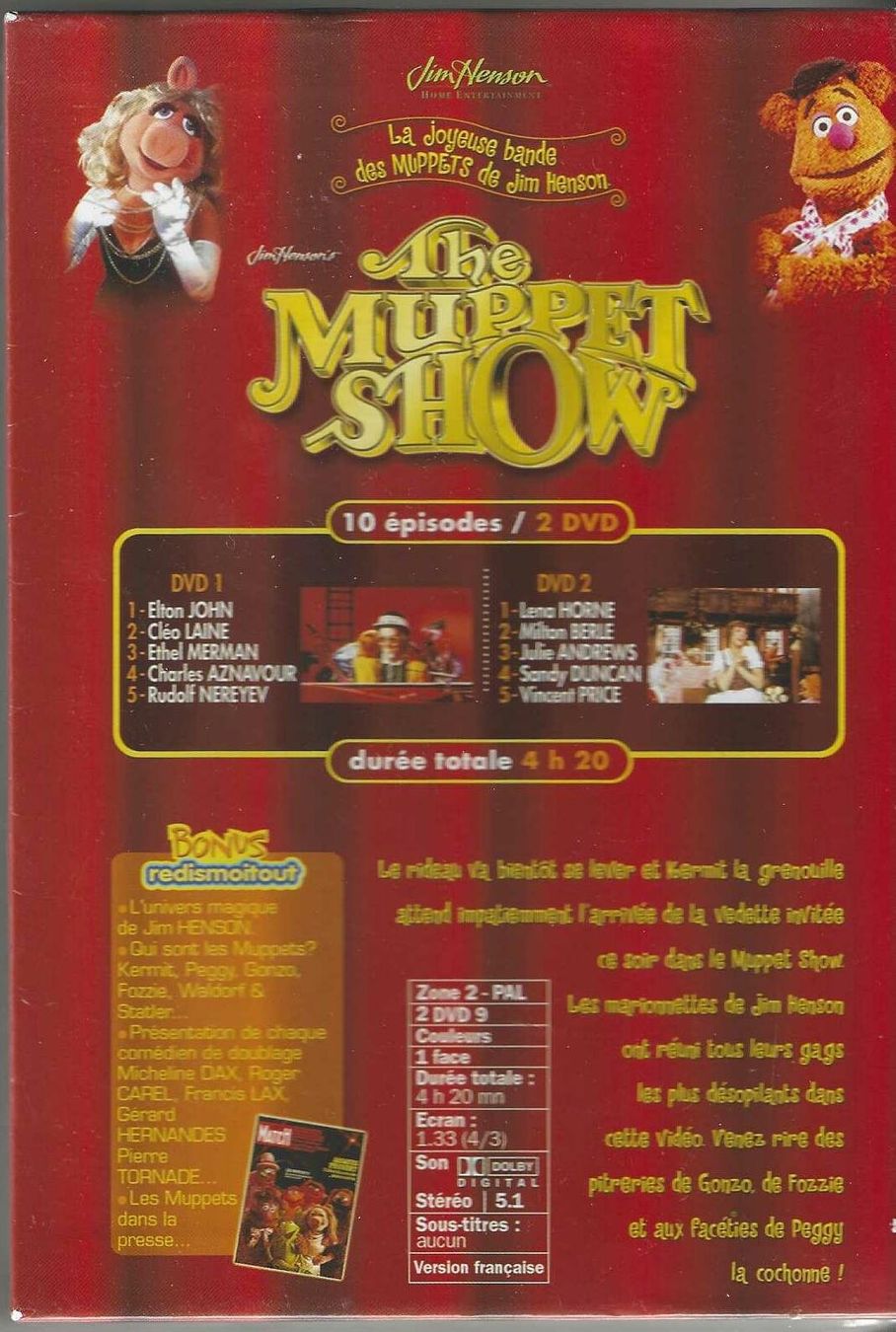 Tutti i DVDs: The Muppet Show  Volume 1 - 2 X DVD - Neue – Nuovo e nell'imballaggio originale da Genève venduto da CDLPBookS 1