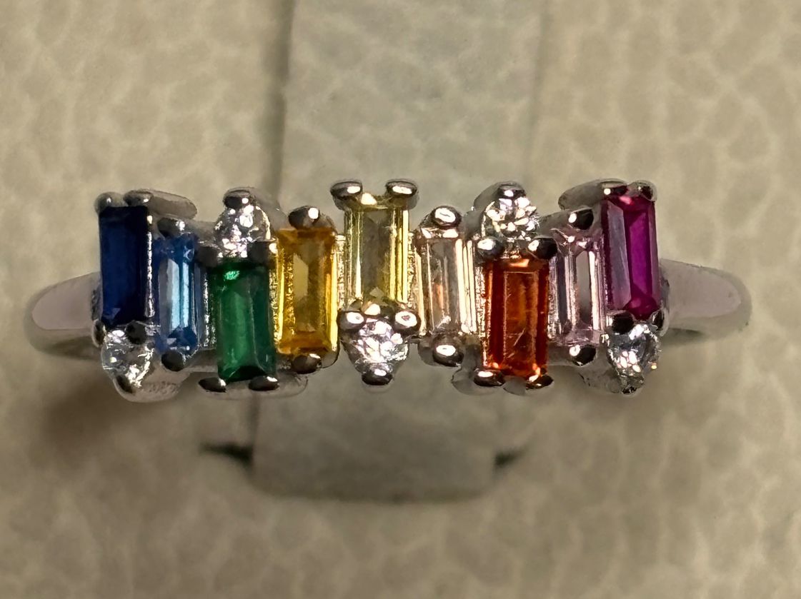 Anelli: Bague zircons multicolores – Nuovo (secondo la descrizione) da Lausanne venduto da mel2dreams 2
