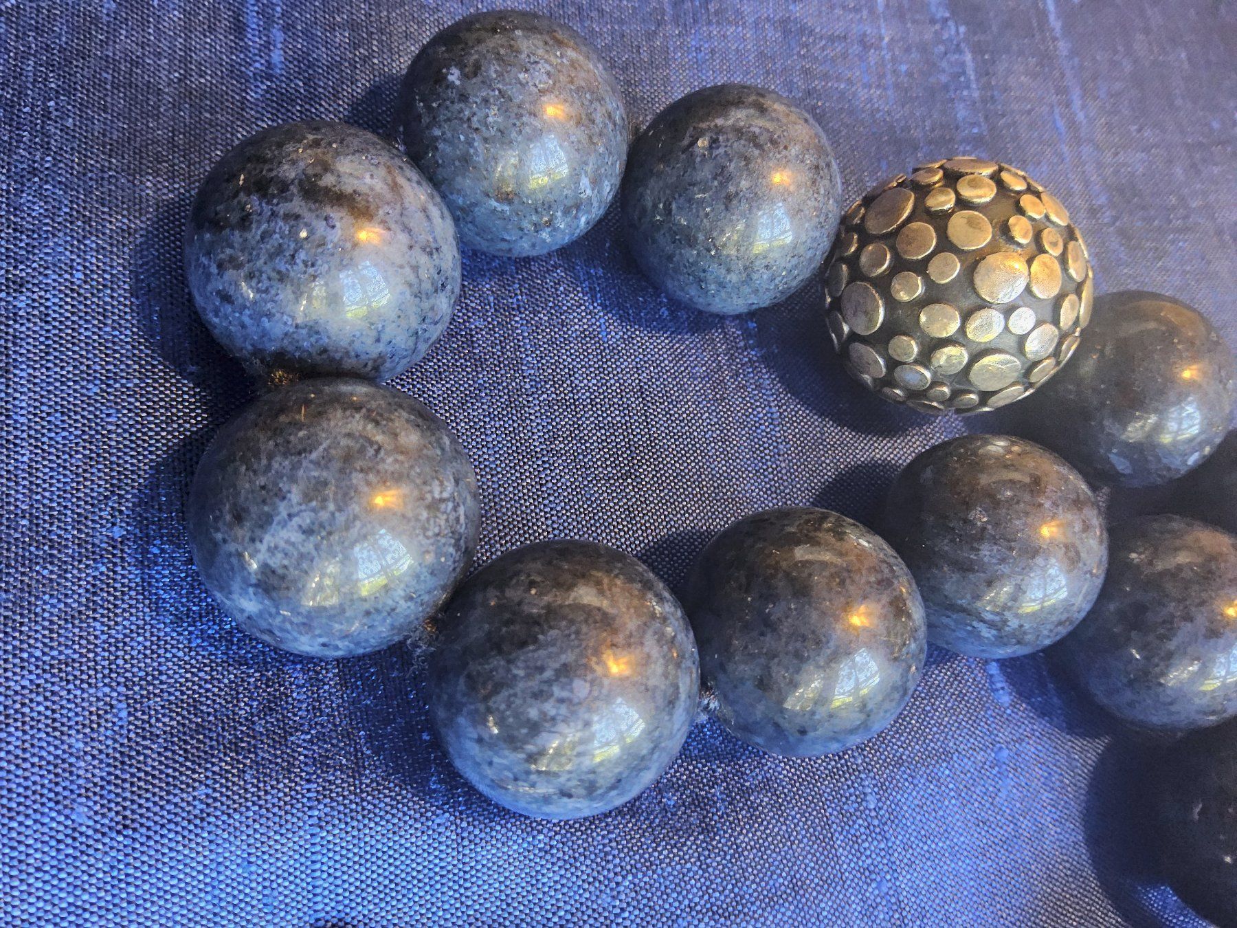 Catenine: Handmade TOP Lapislazuli Sterling Collier Halskette – Usato da Zürich venduto da SciTec 5