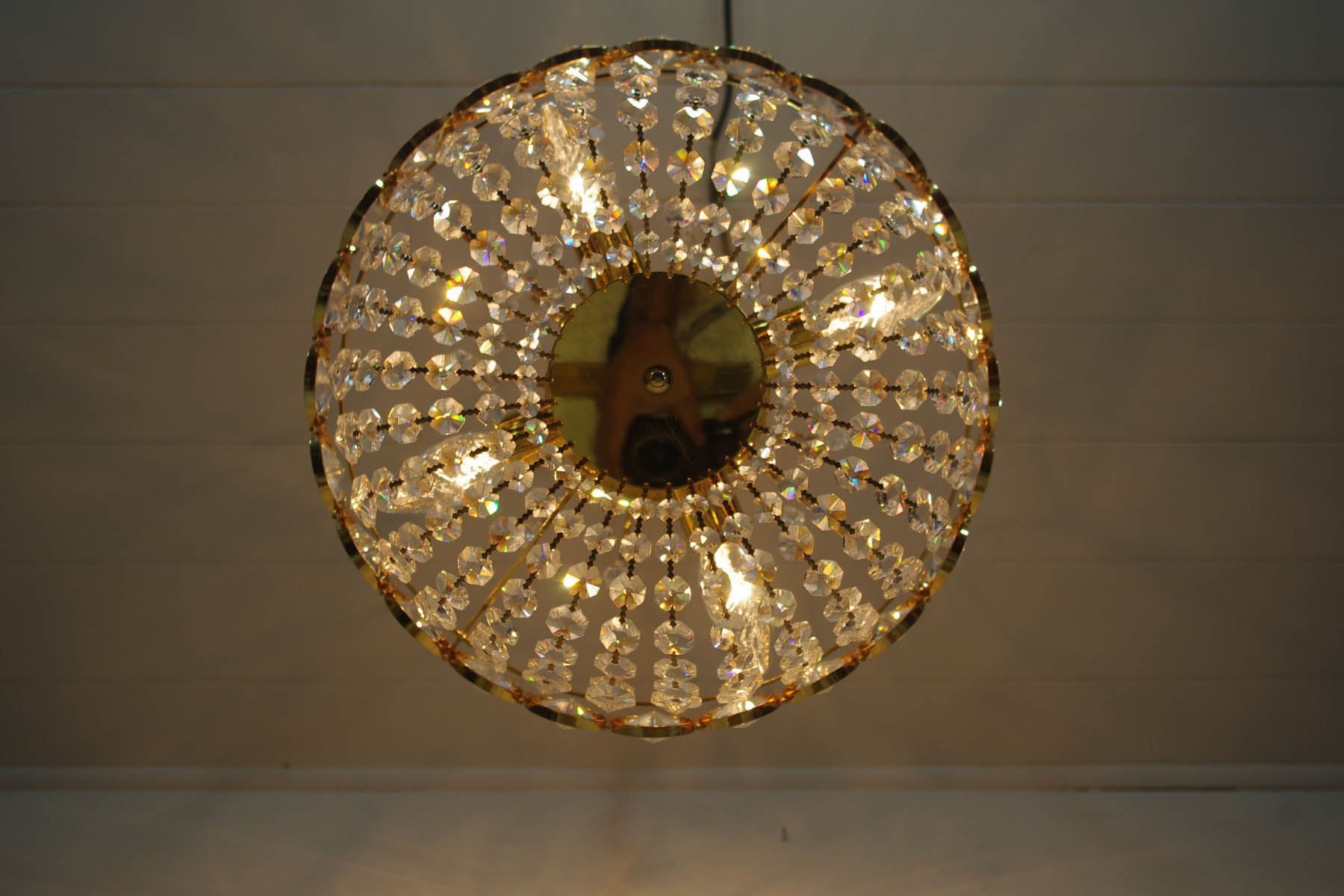 Lampadari & plafoniere: exklusiver Korblüster mit Bleikristall – Usato da Meggen venduto da Trouvaillen 6