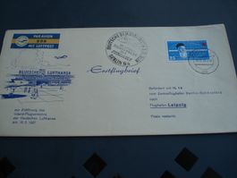 DDR Erstflugbrief 1957, zur Eröffnung Inland-Flugverkehr