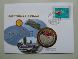 2018 Numisbrief "Arbon Classics" 50 Jahre Patrouille Suisse